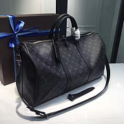 Louis Vuitton Keepall Bandoulière 55 Noir - 3