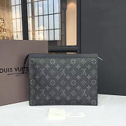  louis vuitton pochette voyage mm monogram eclipse canvas - 1