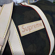Louis Vuitton & Supreme Duffle Bag Keepall Green | 3741 - 6