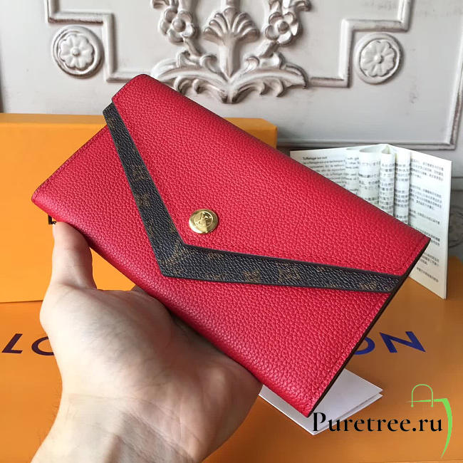 Louis Vuitton pallas wallet red 3754 - 1