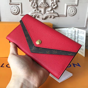 Louis Vuitton pallas wallet red 3754