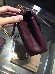 YSL gold monogram college wine red | 5113 - 4