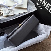 Chanel Classic Chevron Flap Bag Grey 25cm - 4