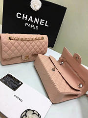 Chanel Grained calfskin flap bag gold pink 25cm - 6