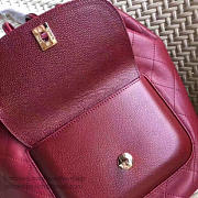 Chanel calfskin and caviar backpack burgundy | A98235  - 3