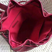 Chanel calfskin and caviar backpack burgundy | A98235  - 4
