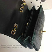 chanel snake embossed flap shoulder bag green CohotBag a98774 vs00273 - 6