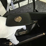 Chanel calfskin large shopping bag black | A69929  - 2