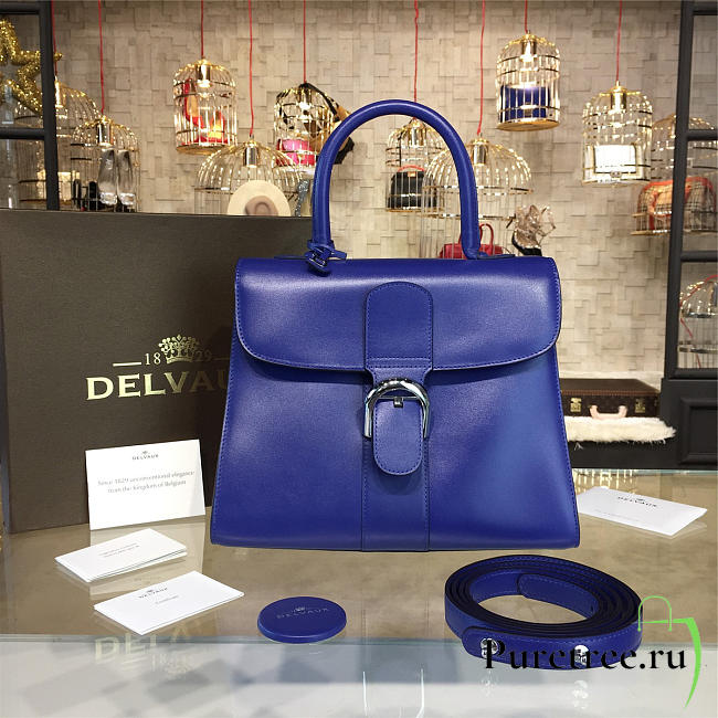 Delvaux mm brillant satchel blue 1520 - 1