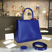 Delvaux mm brillant satchel blue 1520 - 4