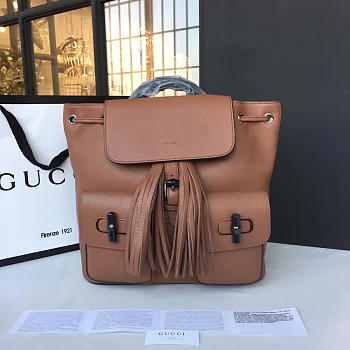 Gucci GG Leather Backpack 014