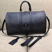 Louis Vuitton Supreme Keepall 45 Black  - 1