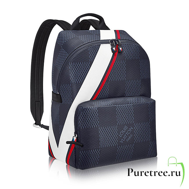 Louis Vuitton Apollo Backpack Blue Red America's Cup | N44006  - 1