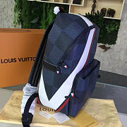 Louis Vuitton Apollo Backpack Blue Red America's Cup | N44006  - 3