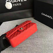 Classic chanel lambskin flap shoulder bag red | A01112 - 5