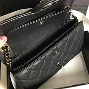 chanel quilted deerskin perfect edge bag black CohotBag a14041 vs02205 - 5