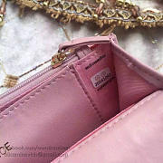 Vhanel lambskin mini chain wallet pink | A81024 - 3