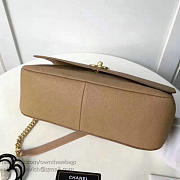 chanel grained calfskin large top handle flap bag beige CohotBag a93757 vs03950 - 5