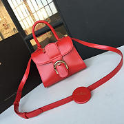 CohotBag delvaux mini brillant satchel smooth leather red 1468 - 1
