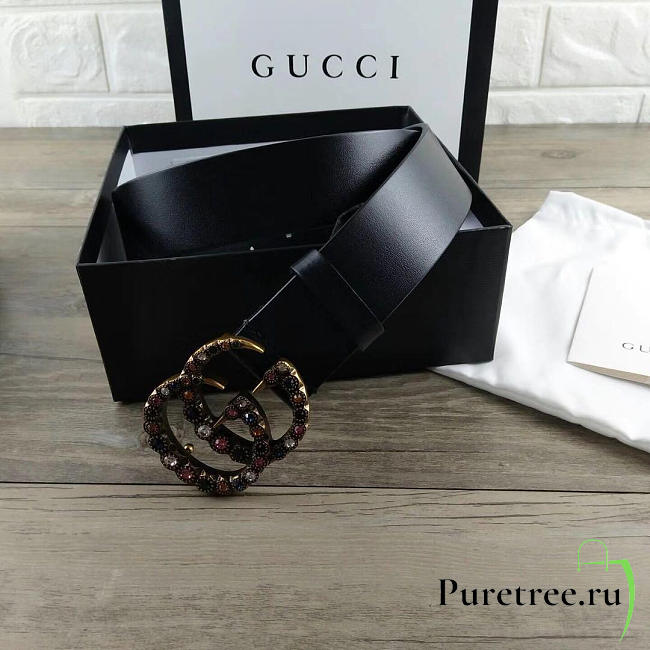 Gucci GG Leather Belt 01 - 1