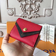  louis vuitton double v CohotBag  compact wallet cherry red - 1