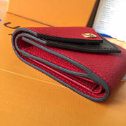  louis vuitton double v CohotBag  compact wallet cherry red - 3