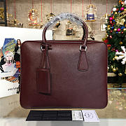 Prada leather briefcase 4219 - 1