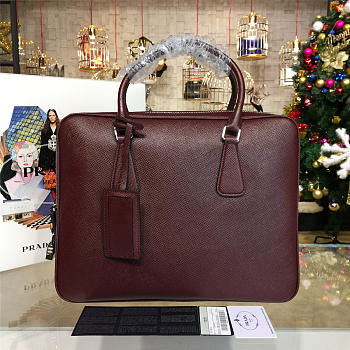 Prada leather briefcase 4219