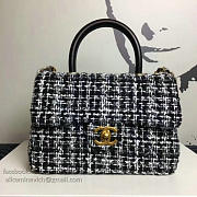 Chanel tweed top handle bag a13042 vs00035 - 2