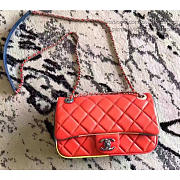 chanel red multicolor small flap bag CohotBag a150301 vs02867 - 2