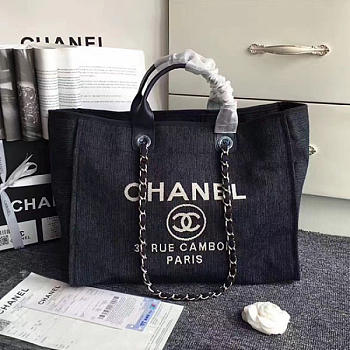 chanel shopping bag black CohotBag a68046 vs01592