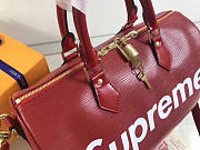 louis vuitton supreme handbag red m40432 - 2