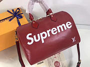 louis vuitton supreme handbag red m40432 - 4