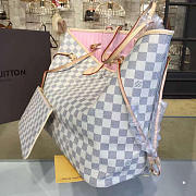 Louis Vuitton Neverfull GM Damier Azur Rose Ballerine - 4