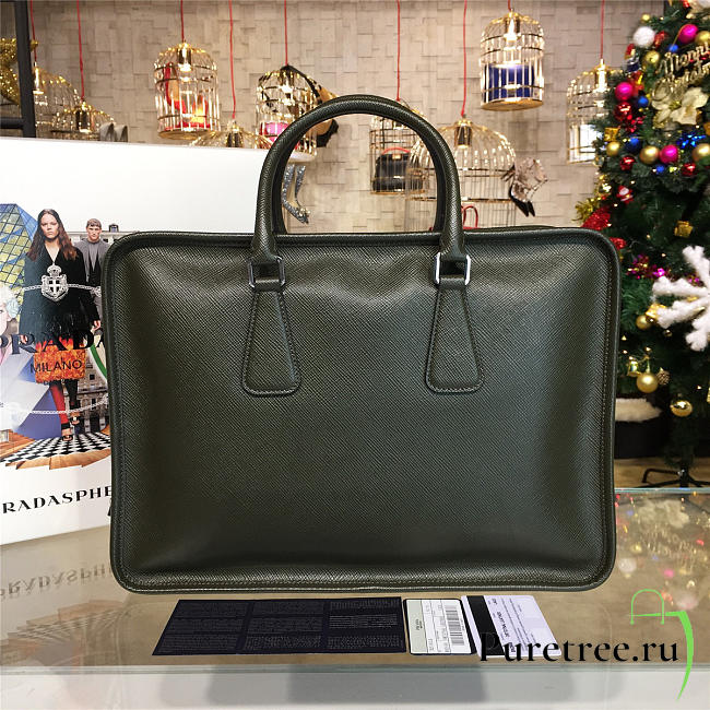Prada leather briefcase 4238 - 1