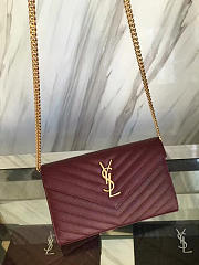 ysl gold monogram college wine CohotBag 5075 - 5