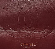 Chanel large classic handbag grained calfskin gold black - 30cm - 2
