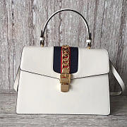 Gucci sylvie leather maxi top handle bag | 2137 - 1