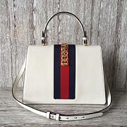 Gucci sylvie leather maxi top handle bag | 2137 - 6