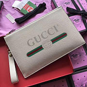gucci gg leather clutch bag z09 - 5