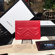 gucci marmont card case nexthibiscus red leather CohotBag  - 2