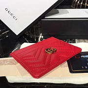 gucci marmont card case nexthibiscus red leather CohotBag  - 3