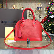  Louis Vuitton Alma BB Stripe Red Leather | 3562 - 1