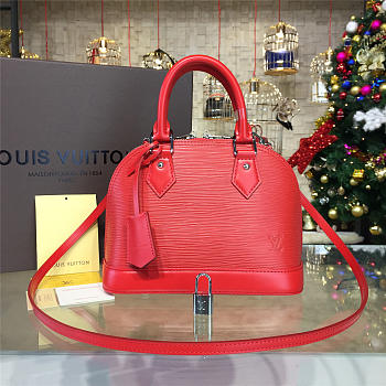  Louis Vuitton Alma BB Stripe Red Leather | 3562