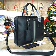 Prada leather briefcase 4220 - 3
