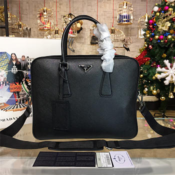 Prada leather briefcase 4229