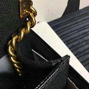 chanel medium quilted caviar boy bag black gold CohotBag a13043 vs08406 - 2
