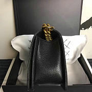 chanel medium quilted caviar boy bag black gold CohotBag a13043 vs08406 - 6