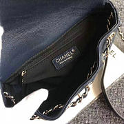 chanel grained calfskin caviar stitched shoulder bag blue CohotBag a92949 vs09430 - 4