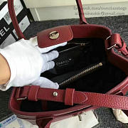 Chanel calfskin large shopping bag burgundy | A69929 - 2